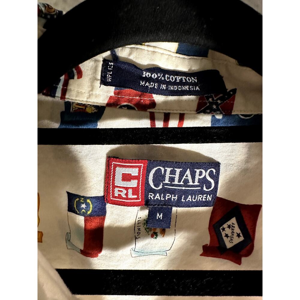 Chaps State flag button down - Picture 3 of 3